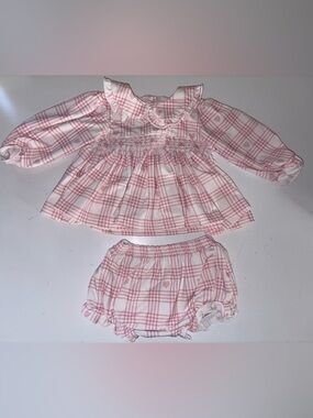Cecil and Lou Infant Girl Dress with Matching Diaper Cover